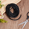 5M Braided Leather Cord with Core WL-BBC0001-01B-02-4