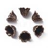 Tibetan Style Alloy Bead Caps TIBEB-EA9700YKG-R-LF-1