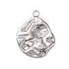 304 Stainless Steel Pendants STAS-L022-191B-P-1