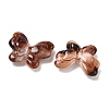 Leopard Print Opaque Acrylic Beads OACR-B052-09-2
