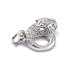 Brass Micro Pave Cubic Zirconia Charms ZIRC-F131-03P-3