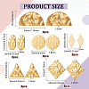 48Pcs 6 Styles Brass Connector Charms KK-BC0010-56-2