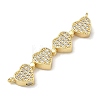 Saint Patrick's Day Brass Micro Pave Clear Cubic Zirconia Deployable Pendants KK-A293-27A-G-3