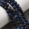 Natural Dyed Lapis Lazuli Beads Strands G-G059-6mm-8