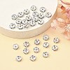 Brass Rhinestone Spacer Beads RB-A014-L8mm-28S-4