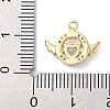 Brass with Cubic Zirconia Charms KK-Q817-01G-3