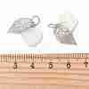 Natural Shell & Stainless Steel Pendants PALLOY-JF05888-3