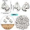 SUNNYCLUE 60Pcs Tibetan Style Alloy Footprint Pendants FIND-SC0007-43-2