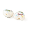 Printed Opaque Acrylic Beads OACR-B054-01K-2