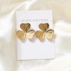 304 Stainless Steel Stud Earrings for Women EJEW-K306-02G-2