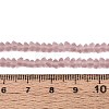 Frosted Transparent Glass Beads Strands LS-GLAA-N016-4mm-25-2