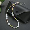 2Pcs 2 Styles Glass Seed Beaded Necklaces Sets NJEW-SZ0001-38-5