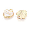 Light Gold Tone Alloy Enamel Charms FIND-N011-20KCG-2