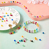 Craftdady 500Pcs 20 Colors Transparent Frosted Glass Beads Strands GLAA-CD0001-15-8