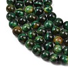 Dyed Natural Tiger Eye Beads Strands G-G102-A01-04-8