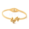 Adjustable Butterfly Vacuum Plating 304 Stainless Steel Bangles for Women BJEW-F474-18G-2