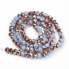 Electroplate Glass Beads Strands X-EGLA-A034-J6mm-N06-2