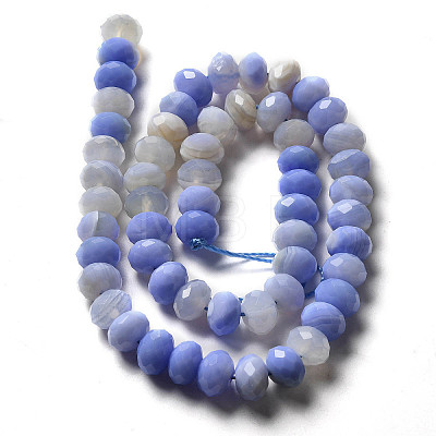 Natural Banded Agate/Striped Agate Beads Strands G-E605-A02-02G-1