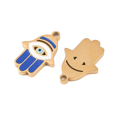 304 Stainless Steel Enamel Pendants STAS-Z190-09G-07-1