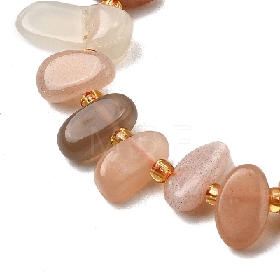 Natural Moonstone Beads Strands G-Z091-A14-1