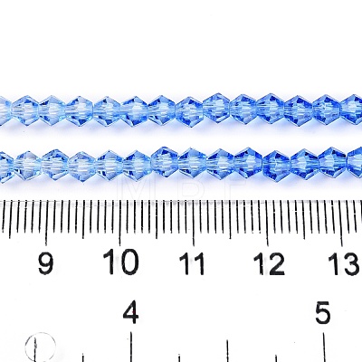 Gradient Color Baking Paint Glass Bead Strands DGLA-A039-T4mm-A020-1