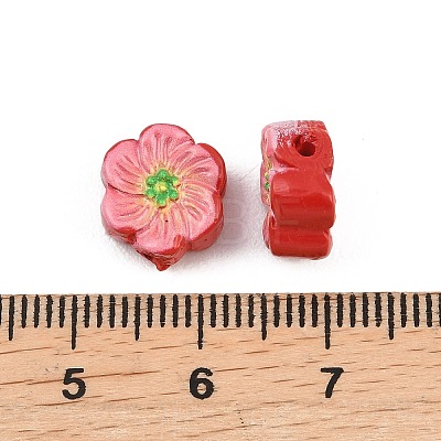 Printed Cinnabar Beads CARL-A001-01B-1