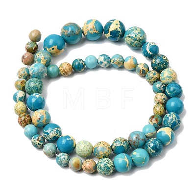 Natural Imperial Jasper Graduated Beads Strands G-A323-C03-01E-1