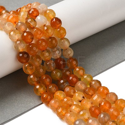 Dyed & Heated Natural Dragon Veins Agate Beads Strands G-P539-A01-19-1