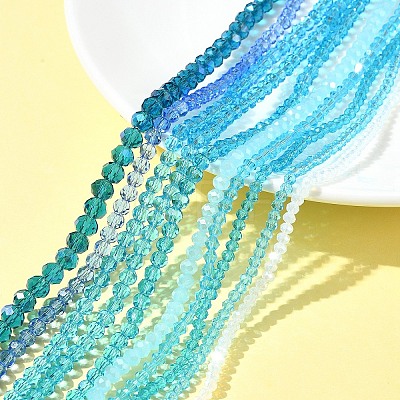 Electroplate Glass Beads Strands EGLA-FS0001-42A-1