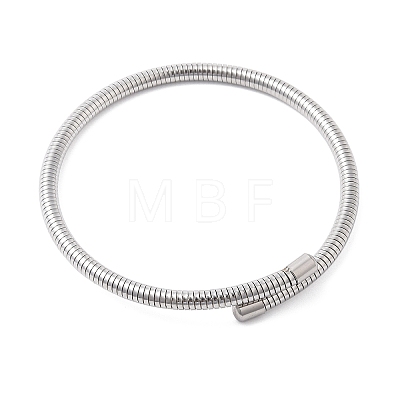 304 Stainless Steel Spring Bangles for Women BJEW-Z086-01P-01-1