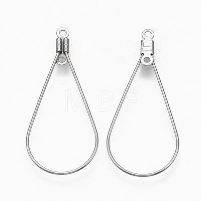 304 Stainless Steel Wire Pendants STAS-T051-003-1