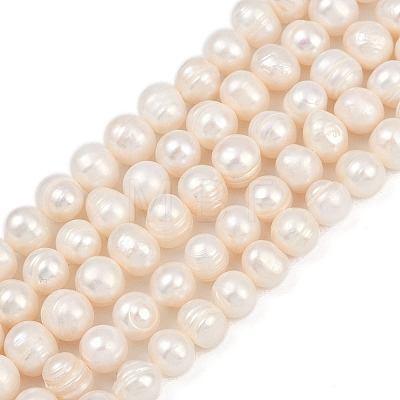 Natural Cultured Freshwater Pearl Beads Strands PEAR-I007-07J-08A-1