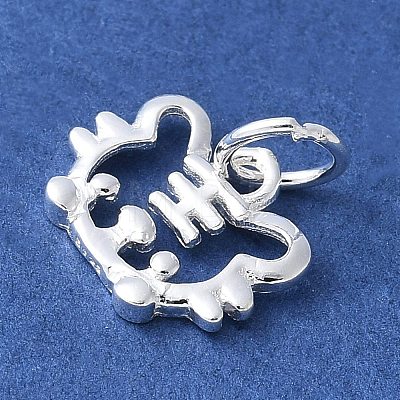 925 Sterling Silver Chinese Zodiac Outline Charms STER-P066-02S-03-1