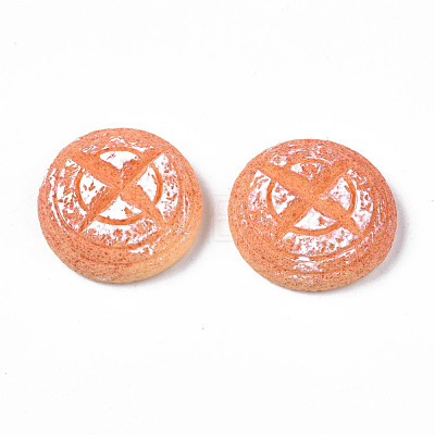 Opaque Epoxy Resin Cabochons X-CRES-S358-59-1