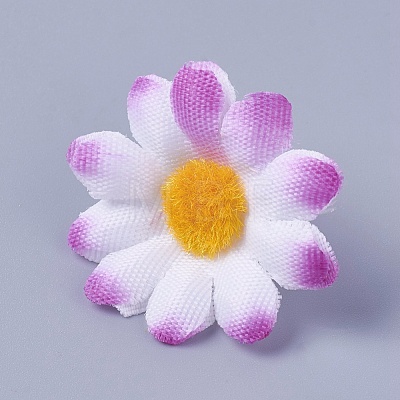 Handmade Silk Cloth Sunflower DIY-WH0134-A14-1