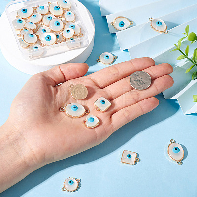 DIY Evil Eye Jewelry Making Finding Kit DIY-TA0003-87-1