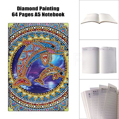 Fish DIY Diamond Painting Notebook Kits PW-WG8D6DD-01-1