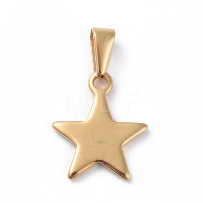 304 Stainless Steel Pendants STAS-I127-010G-1