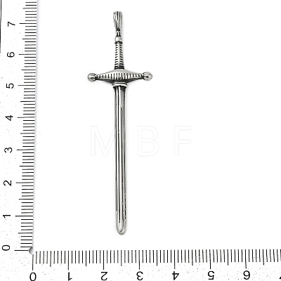 304 Stainless Steel Big Pendants STAS-Z097-16AS-1