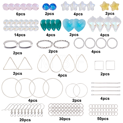SUNNYCLUE DIY Dangle Earring Making Kits DIY-SC0001-75P-1