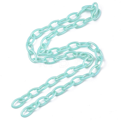 Acrylic Opaque Cable Chains X-PACR-N009-001D-1