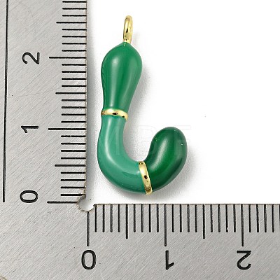 Brass Enamel Pendants KK-E093-03G-J-1