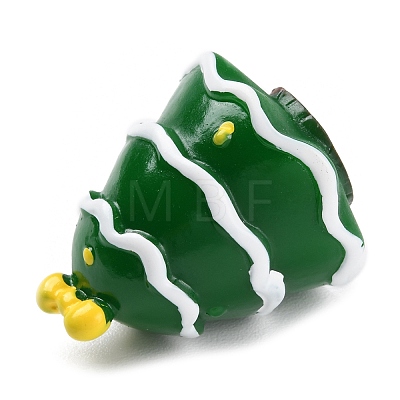 Resin Chirstmas Tree Ornaments DJEW-P005-01E-01-1