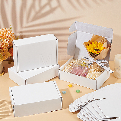 Cardboard Paper Shipping Box LS-CON-WH0089-57-1
