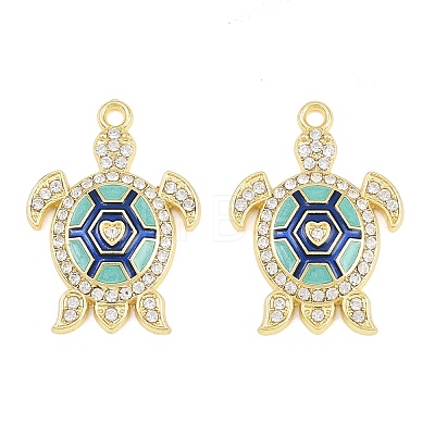 Alloy Colorful Enamel Pendants FIND-C095-02G-1