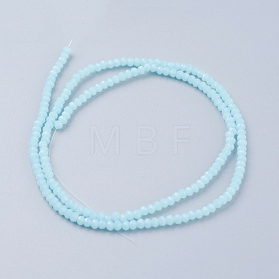 Imitation Jade Glass Beads Strands GLAA-G045-A10-1