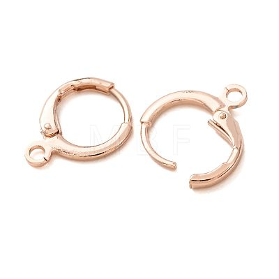 Brass Leverback Earring Findings KK-CBA8EB2-08RG-1