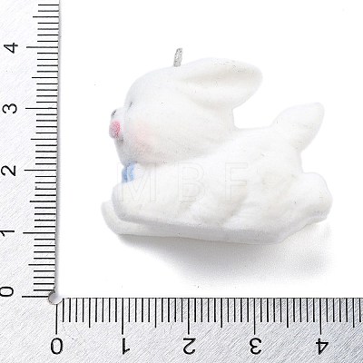 Flocky Resin Pendants RESI-Q002-06A-1