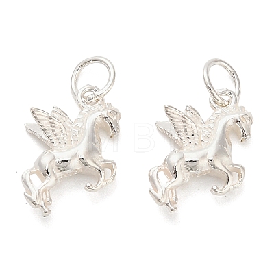 925 Sterling Silver Horse with Wings Charms STER-P071-11S-1