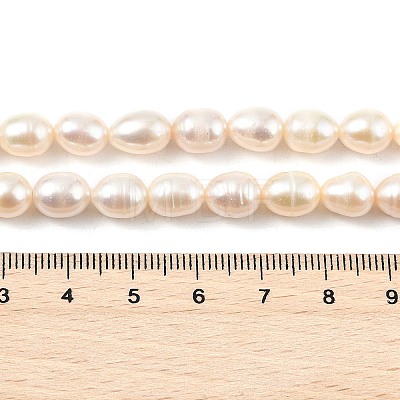 Natural Cultured Freshwater Pearl Beads Strands PEAR-I007-01D-07C-1